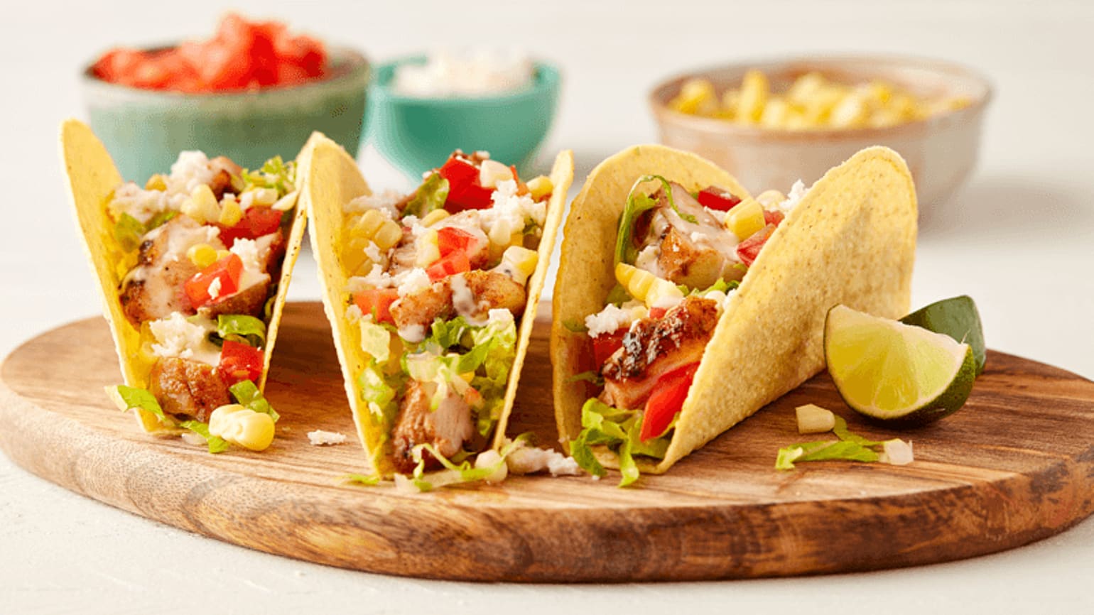 Grilled Mexican Chicken Caesar Tacos